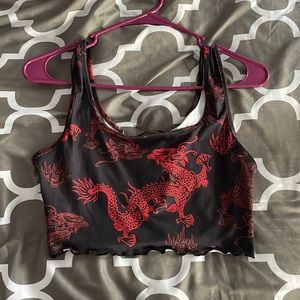 Chinese Dragon Crop top